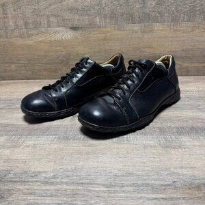 Born Loomis Black Leather Lace Up Oxford Shoes Men's Size 12